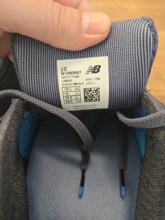 New Balance Mens 1260 V7 Shoes Blue Running Lace Up Sneakers Size 10.5 - Picture 9 of 16